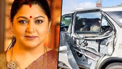 Actor-politician Khushbu Sundar meets with accident, escapes unhurt; says ‘Lord Murugan saved us’