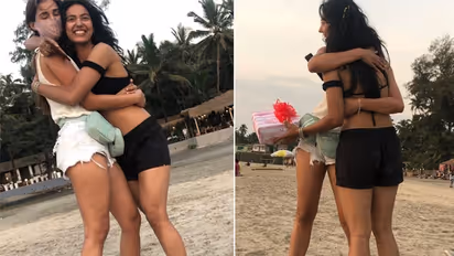 दिशा पाटनी से कम ग्लैमरस नहीं हैं उनकी बड़ी बहन, समंदर किनारे एक-दूसरे पर प्यार लुटाते आईं नजर