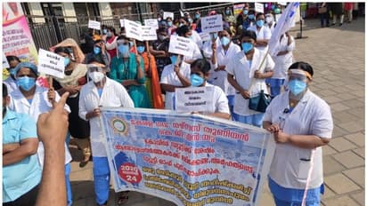 'ഡ്യൂട്ടിക്ക് ശേഷം അവധി വേണം'; തിരുവനന്തപുരം മെഡി. കോളജിൽ നഴ്സുമാര് പണിമുടക്കി