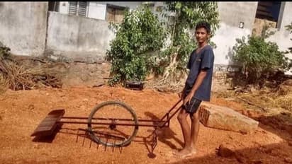 കർഷകരായ മാതാപിതാക്കളുടെ കഷ്ടപ്പാട് കണ്ടു; ജോലി എളുപ്പമാക്കാനുള്ള യന്ത്രം കണ്ടുപിടിച്ച് 17 -കാരൻ