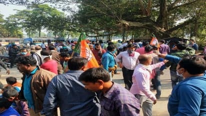 ধর্ষণ করে বধূ খুনের প্রতিবাদে বিজেপির বনধ ঘিরে ধুন্ধুমার কাণ্ড, পুলিশের ধস্তাধস্তি