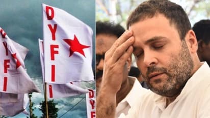 രാഹുൽ ഗാന്ധി എത്തിച്ച ഭക്ഷ്യകിറ്റുകൾ വിതരണം ചെയ്യാതെ നശിച്ചു, നിലമ്പൂരിൽ ഡിവൈഎഫ്ഐ പ്രതിഷേധം