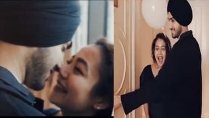 ঠোঁটে ঠোঁট রেখে আদুরে চুম্বন, বিয়ের ১ মাস পূর্তিতে ঘনিষ্ঠ আলিঙ্গনে নেহা-রোহন