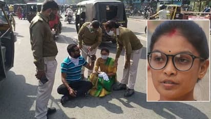 ಏ ಮಿಸ್ಟರ್ ನನ್ನಪ್ಪ ಮಿನಿಸ್ಟರ್: ಹೆಲ್ಮೆಟ್ ಇಲ್ಲ ದಂಡ ಕಟ್ಟಿ ಅಂದ್ರೆ ನಡು ರಸ್ತೆಯಲ್ಲೇ ಕುಳಿತ್ಲು!