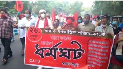 উত্তর-দক্ষিণে ধর্মঘট সফল করতে মরিয়া বামেরা, বারাসাতে লাঠিচার্জ পুলিশের, দেখুন ছবি