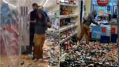 സൂപ്പർമാർക്കറ്റിൽ യുവതിയുടെ അക്രമം: എറിഞ്ഞുടച്ചത് 500-ലധികം മദ്യക്കുപ്പികൾ; നശിപ്പിച്ചത് ഒരുകോടിയുടെ മദ്യം