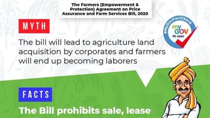 Modi govt gives a fact check to protesting farmers