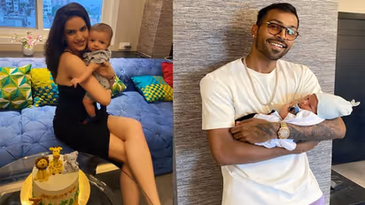 Here's how Hardik Pandya, Natasa Stankovic celebrate son Agastya's fourth month