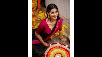 அடி ஆத்தி... இது நம்ம யாஷிகா தானா?... மஞ்சள் நிற பட்டுப்புடவையில் மங்களகரமாக நடத்திய போட்டோ ஷூட்...!