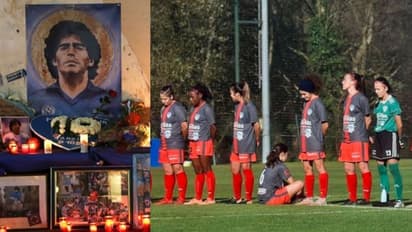 মারাদোনাকে শ্রদ্ধা না জানিয়ে বসে রইলেন পেছন ঘুরে, আজব কাণ্ড স্পেনের মহিলা ফুটবলারের