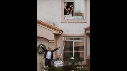 വിവാഹത്തിന് മൂന്ന് ദിവസം മുമ്പ് വധുവിന് കൊവിഡ് പോസിറ്റീവ്; ചടങ്ങുകൾ നടന്നത് ഇങ്ങനെ, ചിത്രങ്ങൾ കാണാം