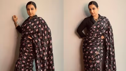 'നൊസ്റ്റാള്‍ജിയ' ഉണര്‍ത്തി ഫ്‌ളോറല്‍ സാരി; വിദ്യ ബാലന്റെ ചിത്രങ്ങള്‍...