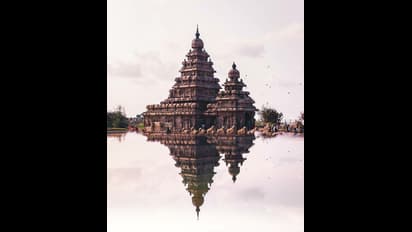 Chennai: The Shore Temple overlooks the shore of the Bay of Bengal