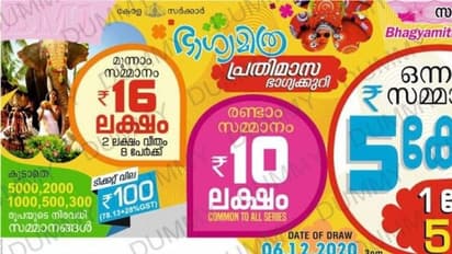 ഭാഗ്യമിത്ര ബി.എം-5 ലോട്ടറി ഫലം പ്രഖ്യാപിച്ചു; ഒന്നാം സമ്മാനം ഒരു കോടി വീതം അഞ്ച് പേര്ക്ക്