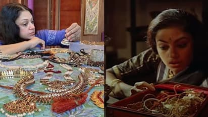 'മുല്ലമൊട്ടു മാല, മേഘമോതിരം, കാശുമാല, നെറ്റിചുട്ടി';ആഭരണങ്ങളുമായി ശോഭന, നാഗവല്ലിയുടെ ചിലങ്ക എവിടേന്ന് ആരാധകര്