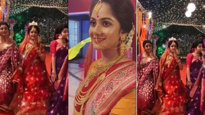 ছাদনাতলায় বরকে আনতে গিয়ে এ কী করল গুনগুন, 'টুম্পা সোনা'য় কাঁপছে বিয়ের আসর