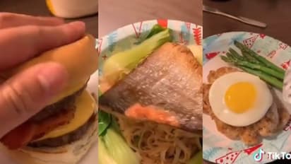 ഹോട്ടല് മുറിയില് ക്വാറന്റൈനിലായി; ഇസ്തിരിപ്പെട്ടിയും കോഫി മേക്കറും വച്ച് വിഭവങ്ങളുണ്ടാക്കി ഷെഫ്