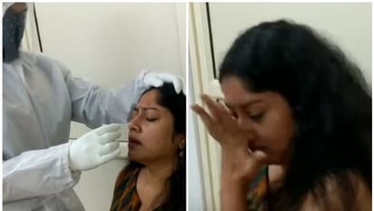 'കരഞ്ഞതല്ല കേട്ടോ', കൊവിഡ് ടെസ്റ്റിന്റെ വീഡിയോയുമായി അനുമോള്