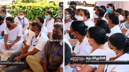 ഇരുട്ടിവെളുത്തപ്പോൾ ജോലി നഷ്ടമായത് നാൽപത് പേർക്ക്; ശങ്കേഴ്സ് ആശുപത്രിയില് സമരം, പ്രതിഷേധം