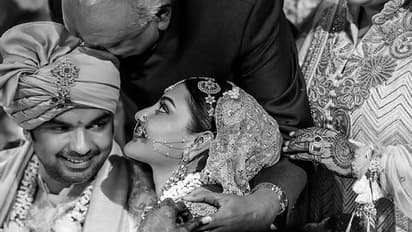 கணவருடன் ஷூட்டிங் ஸ்பாட் வந்த காஜல் அகர்வால்..! சிரஞ்சீவி கொடுத்த இன்ப அதிர்ச்சி..!