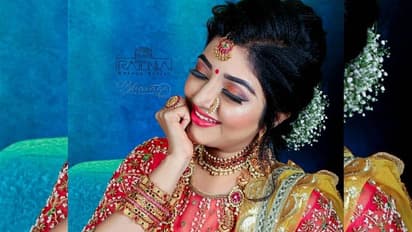 மணப்பெண்ணாகவே மாறிய சீரியல் நடிகை மகாலட்சுமி...  அசத்தலான லெகஹங்காவில் மனதை கொள்ளை கொள்ளும் போட்டோ ஷூட்...!