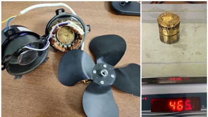 കണ്ണൂർ വിമാനത്താവളത്തിൽ ഫാനിനുള്ളിൽ കടത്താന് ശ്രമിച്ച സ്വർണം പിടികൂടി