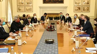 EAM S Jaishankar, UK counterpart Dominic Raab hold talks, discuss trade, defence, education