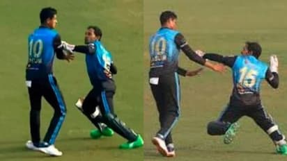 সতীর্থ প্লেয়ারকে মারতে গিয়ে বিতর্কে মুশফিকুর রহিম, দেখুন ভাইরাল ভিডিও