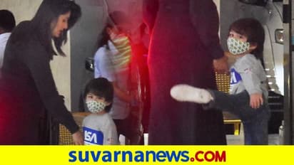 ಕರೀನಾ ಮಗನಿಗೆ ಮೀಡಿಯಾ ಅಂದ್ರೆ ಕೋಪಾನಾ..? ಕ್ಯಾಮೆರಾ ನೋಡಿ ತೈಮೂರ್ ಹೇಳಿದ್ದೇನು