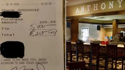 ഹോട്ടല്‍ ബില്ലിനൊപ്പം കസ്റ്റമര്‍ നല്‍കിയത് മൂന്നര ലക്ഷത്തിന്റെ ടിപ്പ്...