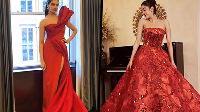 Deepika Padukone to Janhvi Kapoor: Bollywood actresses who looked stunning in red off-shoulder gowns