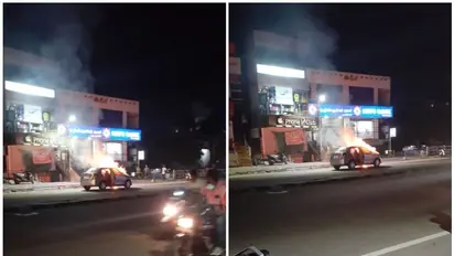 തിരുവനന്തപുരത്ത് ഓടിക്കൊണ്ടിരുന്ന കാർ കത്തി; ആർക്കും പരിക്കില്ല