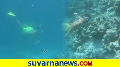 ಮಾಲ್ಡೀವ್ಸ್ನಲ್ಲಿ ಮೀನಿನಂತೆ ಈಜಿದ ಮಿಲಿಂದ್..! ವಿಡಿಯೋ ನೋಡಿ