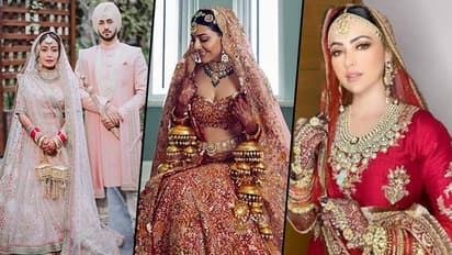 Kajal Agarwal to Sana Khan to Neha Kakkar: Best celebrity bridal outfit of 2020