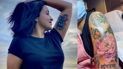 'ഹാഫ് സ്ലീവ്' വരെ ടാറ്റൂ, എട്ട് മണിക്കൂറിന്‍റെ പണിയെന്ന് ലെന; അമ്പരന്ന് ആരാധകര്‍!