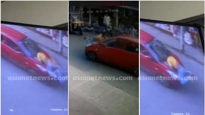 ബോണറ്റില് കുടുങ്ങിയ യുവാവുമായി കുതിച്ച് പായുന്ന കാർ, ഞെട്ടിക്കുന്ന ദൃശ്യങ്ങൾ വടകരയിൽ നിന്ന്