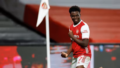 Bukayo Saka nears equalling Arsenal's three-decade-old record of consecutive league games