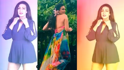 Micromini পোশাকে উষ্ণতার পারদ চড়ালেন ঋতুপর্ণা, লো নেক ড্রেসেই লুকিয়ে সৌন্দর্যের সাতকাহন