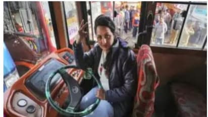 ലോക്ക്ഡൗണില് ഭര്ത്താവിന് ജോലി പോയി; പാസഞ്ചര് ബസിന്റെ വളയം പിടിച്ച് 33കാരി