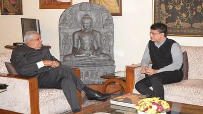 Sourav Ganguly meets Governor Jagdeep Dhanker at Raj Bhavan