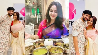 শুরু হল তৃণার আইবুড়ো ভাত পর্ব, পাত পেড়ে কী কী খেলেন হবু Mrs. নীল ভট্টাচার্য