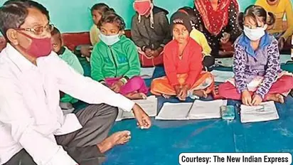 For benefit of society: Retired schoolteacher teaches kids of his village after retirement