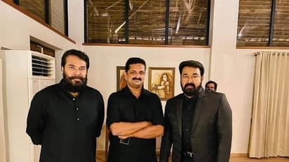 'മെൻ ഇൻ ബ്ലാക്ക്'; താര രാജാക്കന്മാർ ഒരേ ഫ്രെയിമിൽ; ചിത്രങ്ങൾ