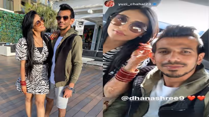 Pictures: Yuzvendra Chahal, Dhanashree Verma enjoy dinner with MS Dhoni, Sakshi