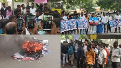 രജനിക്കെതിരെ പ്രതിഷേധവുമായി ആരാധകർ; പലയിടത്തും കോലം കത്തിച്ചു, രജനിയുടെ വീടിന് മുന്നിലും പ്രതിഷേധം