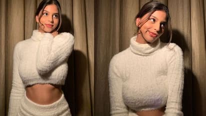 क्रॉट-टॉप स्कर्ट में नजर आई शाहरुख खान की बेटी, बोलीं-'अचानक सांस लेना भूल गई'