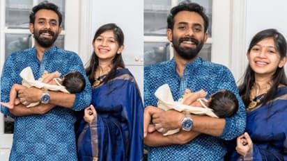 ആദ്യത്തെ കണ്മണിക്കൊപ്പം അര്ജുന് അശോകനും നിഖിതയും, വൈറലായി കുടുംബ ചിത്രം