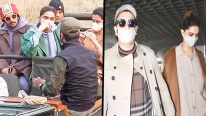 Deepika Padukone, Ranveer Singh's pictures enjoying Wildlife Safari at Ranthambore with family goes viral