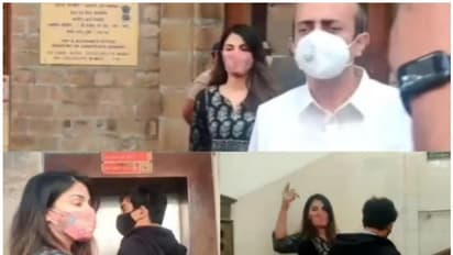 എൻസിബിക്ക് മുമ്പാകെ ഹാജരായി നടി റിയ ചക്രബര്‍ത്തിയും സഹോദരനും- ചിത്രങ്ങള്‍