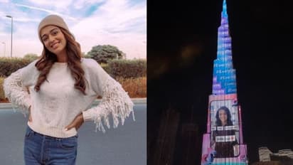 ഷാരുഖ് ഖാന് ശേഷം ബുർജ് ഖലീഫയുടെ വാളിൽ മലയാളി മോഡൽ ജുമാനാ ഖാനും